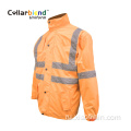 Зимнее защитное пальто Hi Vis оранжевого цвета